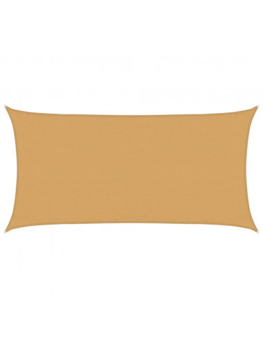 Vela Parasole 160 g/m² Rettangolare Sabbia 3x6 m in HDPE