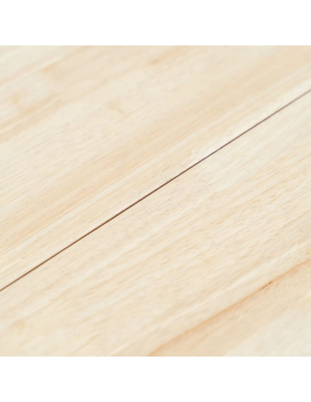 Tavolo da Pranzo Bianco e Marrone 106 cm in Massello di Hevea