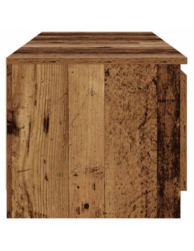 Mobile Porta TV con LED Legno Antico 140x40x35,5 cm Multistrato