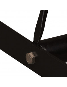 Set da Bar 5 pz in Legno Massello di Acacia e Vera Pelle 2