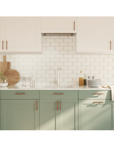 Maniglie per Mobili 20 pz Bronzo 96 mm in Acciaio Inox