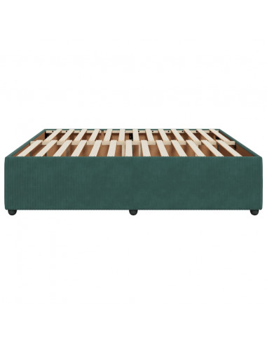 Giroletto Verde Scuro 200x200 cm in Velluto