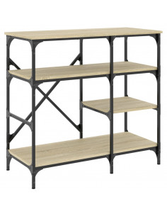 Mobile Cucina Rovere Sonoma 90x40x84 cm Multistrato e Metallo 2