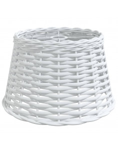 Paralume da Soffitto Bianco Ø38x23 cm in Vimini 2