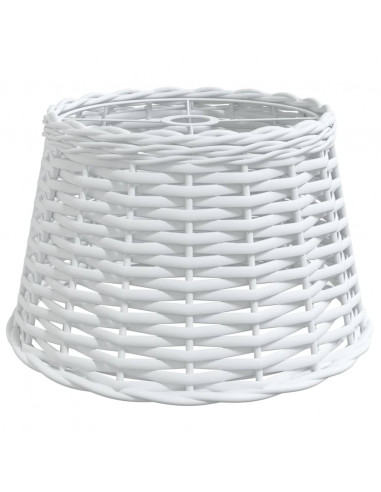 Paralume da Soffitto Bianco Ø38x23 cm in Vimini