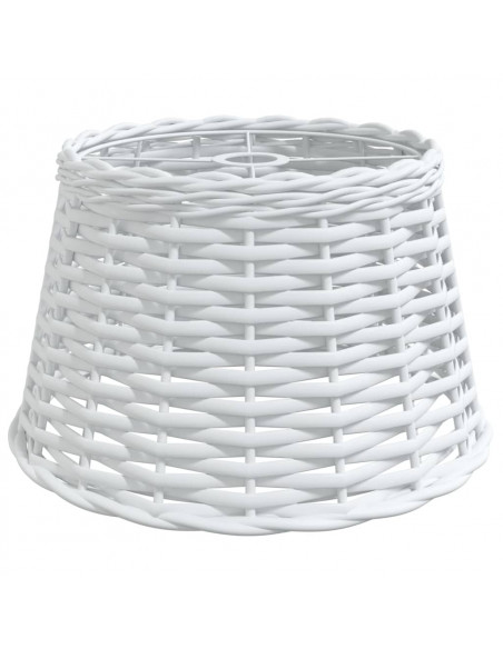 Paralume da Soffitto Bianco Ø38x23 cm in Vimini