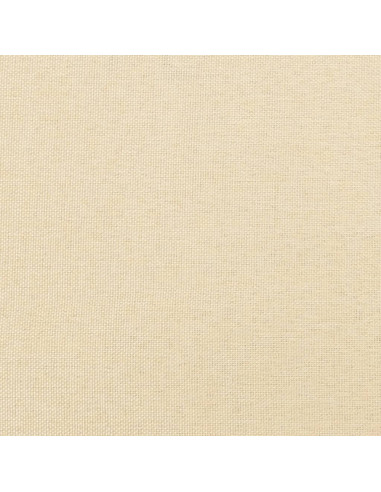 Poggiapiedi Crema 45x29,5x35 cm in Tessuto