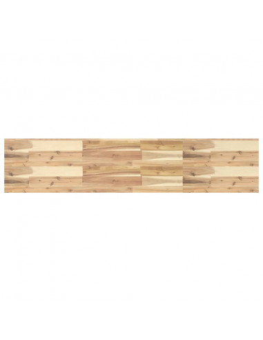 Ripiano a Parete 160x30x4 cm Legno Massello Acacia Non Trattato