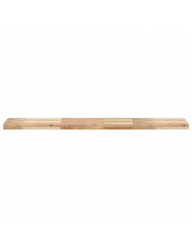 Ripiano a Parete 160x30x4 cm Legno Massello Acacia Non Trattato