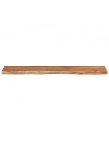 Piano Tavolo 140x30x2,5 Rettangolare Legno Acacia Bordi Vivi
