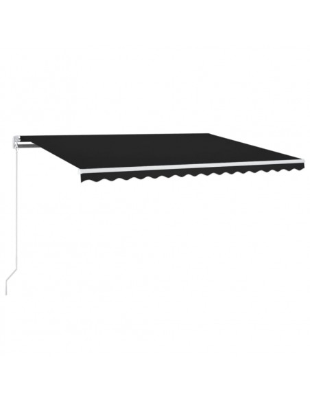 Tenda Automatica con Sensore Vento e LED 450x300 cm Antracite