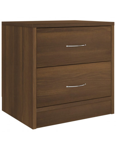 Comodino Rovere Marrone 40x30x40 cm Legno Ingegnerizzato