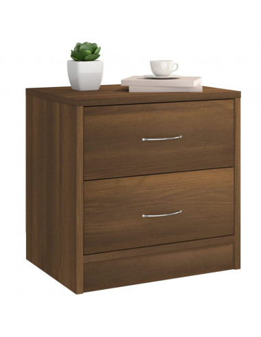 Comodino Rovere Marrone 40x30x40 cm Legno Ingegnerizzato