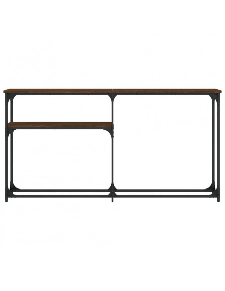 Tavolo Consolle Rovere Marrone 145x22,5x75 cm Legno Multistrato