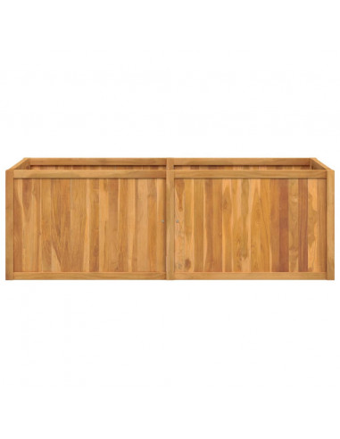 Letto da Giardino Rialzato 150x50x50 cm Legno Massello di Teak