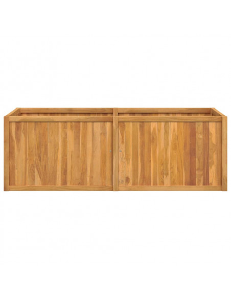 Letto da Giardino Rialzato 150x50x50 cm Legno Massello di Teak