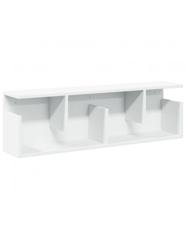 Mobile a Parete 100x20x30 cm Bianco in Legno Multistrato