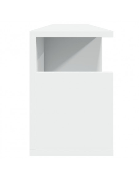 Mobile a Parete 100x20x30 cm Bianco in Legno Multistrato