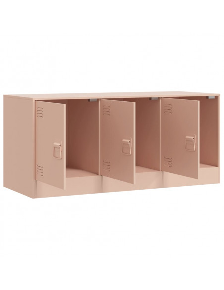 Mobile Porta TV Rosa 99x39x44 cm in Acciaio