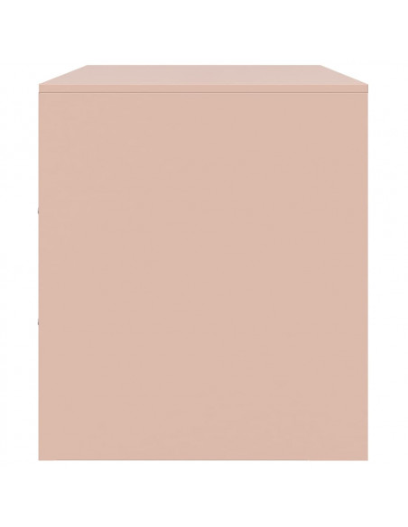 Mobile Porta TV Rosa 99x39x44 cm in Acciaio