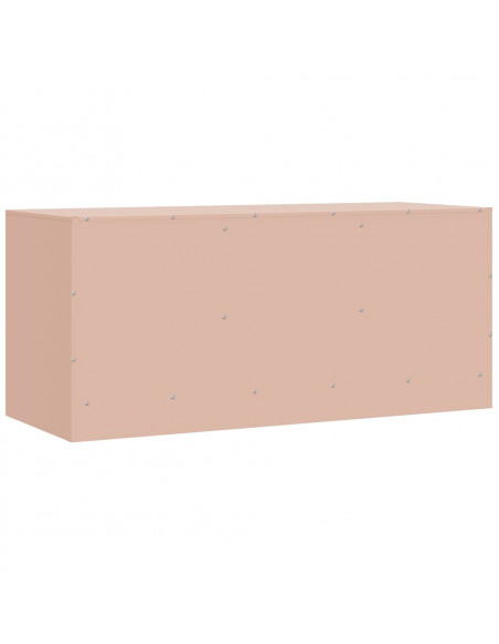 Mobile Porta TV Rosa 99x39x44 cm in Acciaio