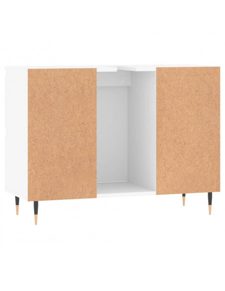 Mobile da Bagno Bianco 80x33x60 cm in Legno Multistrato