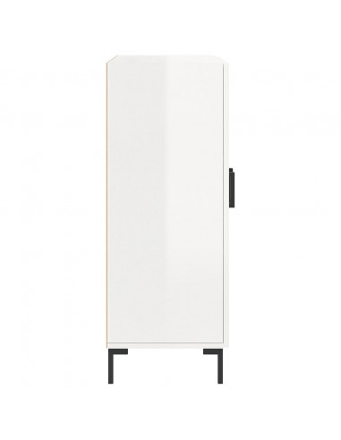 Credenza 69,5x34x90 cm in Legno Multistrato Bianco Lucido