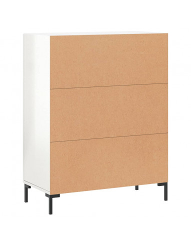 Credenza 69,5x34x90 cm in Legno Multistrato Bianco Lucido