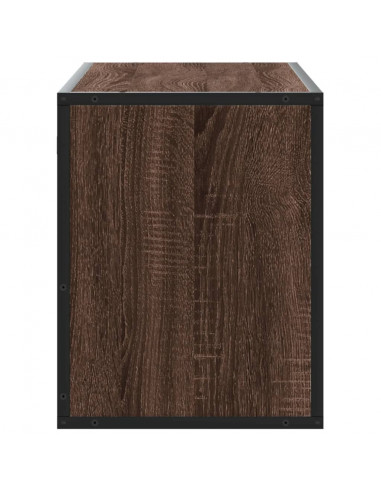 Mobile TV Rovere Marrone 100x31x39,5 cm in Truciolato e Metallo