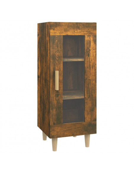 Credenza Rovere Fumo 34,5x34x90 cm in Legno Multistrato