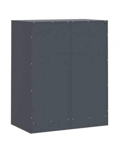 Credenza Antracite 67x39x83 cm in Acciaio