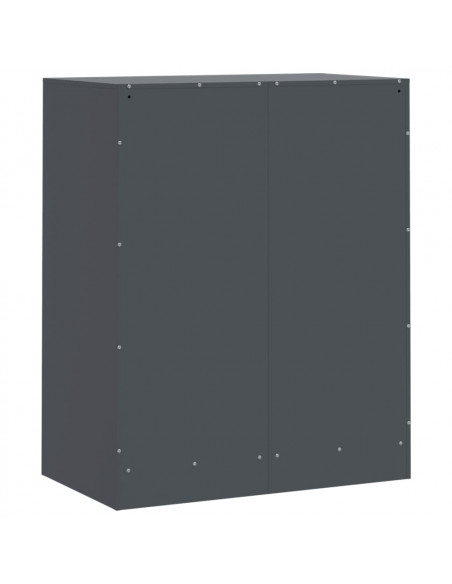 Credenza Antracite 67x39x83 cm in Acciaio