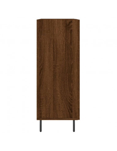 Credenza Rovere Marrone 69,5x34x90 cm in Legno Multistrato