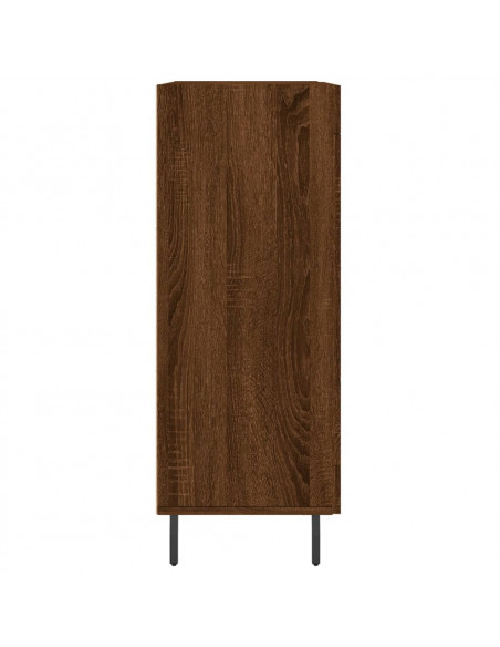 Credenza Rovere Marrone 69,5x34x90 cm in Legno Multistrato