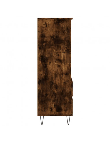 Credenza Rovere Fumo 40x36x110 cm in Legno Multistrato