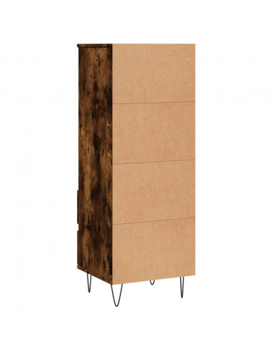 Credenza Rovere Fumo 40x36x110 cm in Legno Multistrato