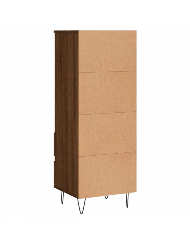 Credenza Rovere Marrone 40x36x110 cm in Legno Multistrato