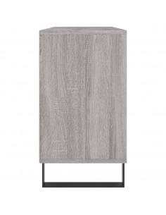 Mobile da Bagno Grigio Sonoma 80x33x60 cm in Legno Multistrato 2