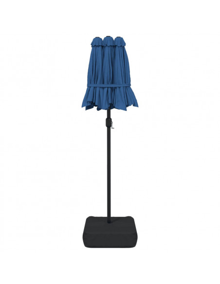 Ombrellone a Doppia Testa Azzurro 316x240 cm