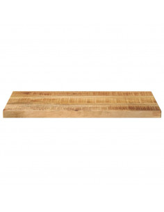 Piano per Tavolo 50x30x3,8cm Rettangolare Legno di Mango Grezzo 2