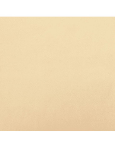 Poggiapiedi Bianco Crema 60x60x36 cm in Velluto