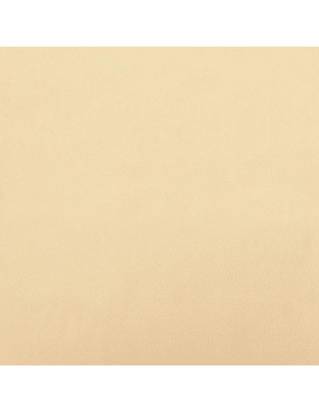Poggiapiedi Bianco Crema 60x60x36 cm in Velluto