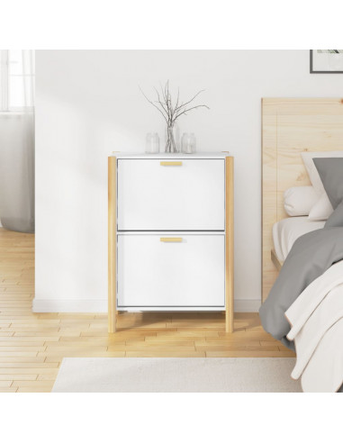 Scarpiera Bianca 57,5x33x80 cm in Legno Multistrato