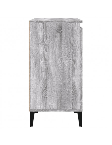 Comodini 2 pz Grigio Sonoma 40x35x70 cm in Legno Multistrato