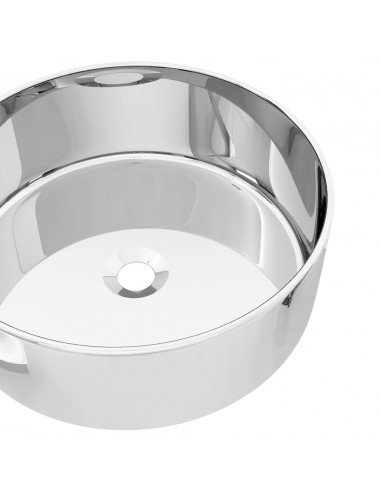 Lavandino 40x15 cm in Ceramica Argento