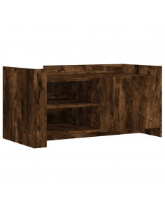 Tavolino Salotto Rovere Fumo 100x50x50 cm in Legno Multistrato 2
