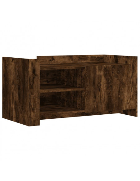 Tavolino Salotto Rovere Fumo 100x50x50 cm in Legno Multistrato