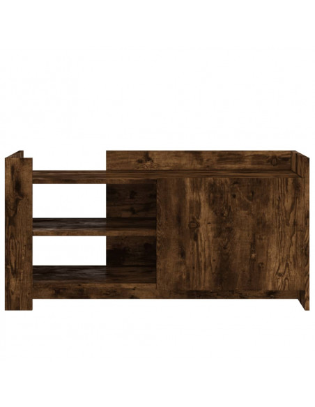 Tavolino Salotto Rovere Fumo 100x50x50 cm in Legno Multistrato
