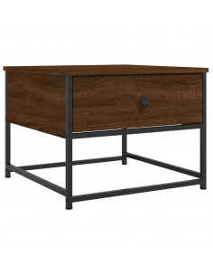 Tavolino da Salotto Rovere Marrone 51x51x40cm Legno Multistrato 2
