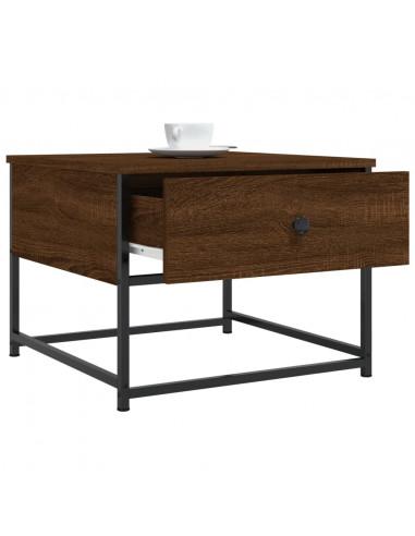 Tavolino da Salotto Rovere Marrone 51x51x40cm Legno Multistrato